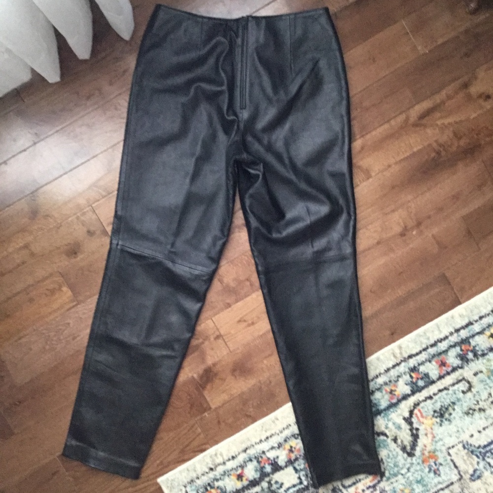 High Rise Leather Pants - Picture 9 of 11